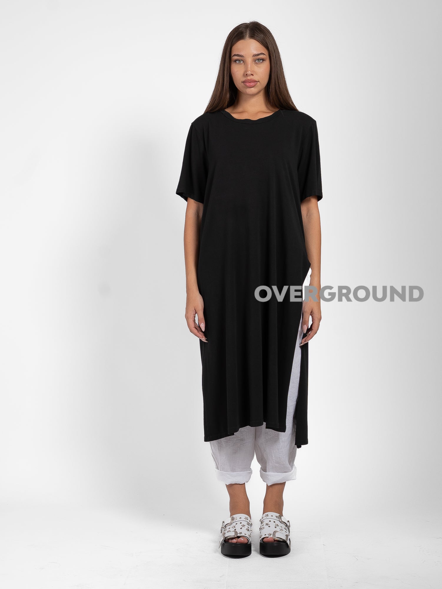 MAGLIA LUNGA CON SPACCO LATERALE