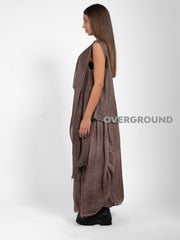 BLUSA OVER SMANICATA VELATA CON RIPRESA