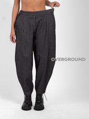 PANTALONE OVER CON CUCITURE SUL GAMBULE JEANS