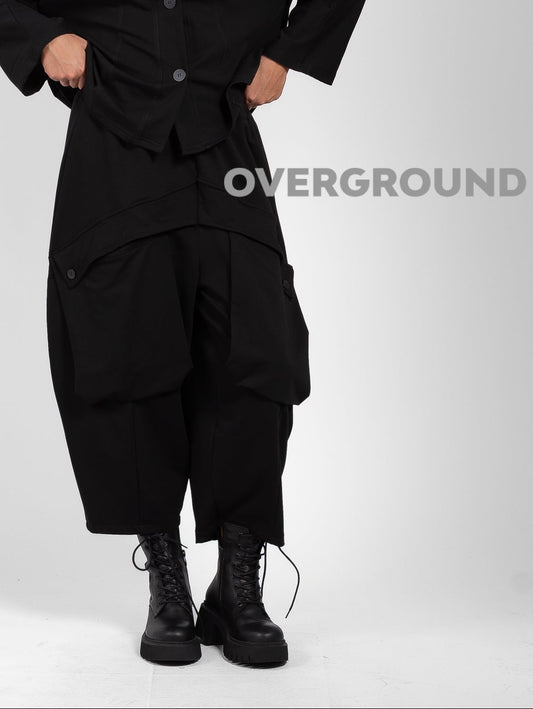 PANTALONE OVER GAMBULE LARGO E TASCONI