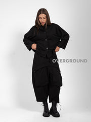PANTALONE OVER GAMBULE LARGO E TASCONI