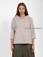 Aesthetic boat neck sweater