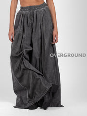 PANTALONE OVER DOPPIO TESSUTO CUCITURE FRONTALI