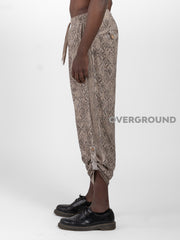 PANTALONE LINO IN FANTASIA CON TASCHE LATERALI - OVERGROUND STORE 