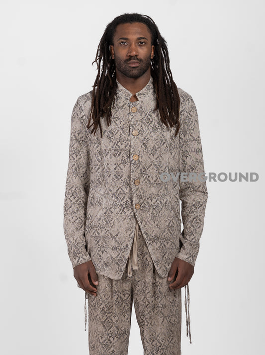 GIACCA LINO COLLO COREANA IN FANTASIA - OVERGROUND STORE 