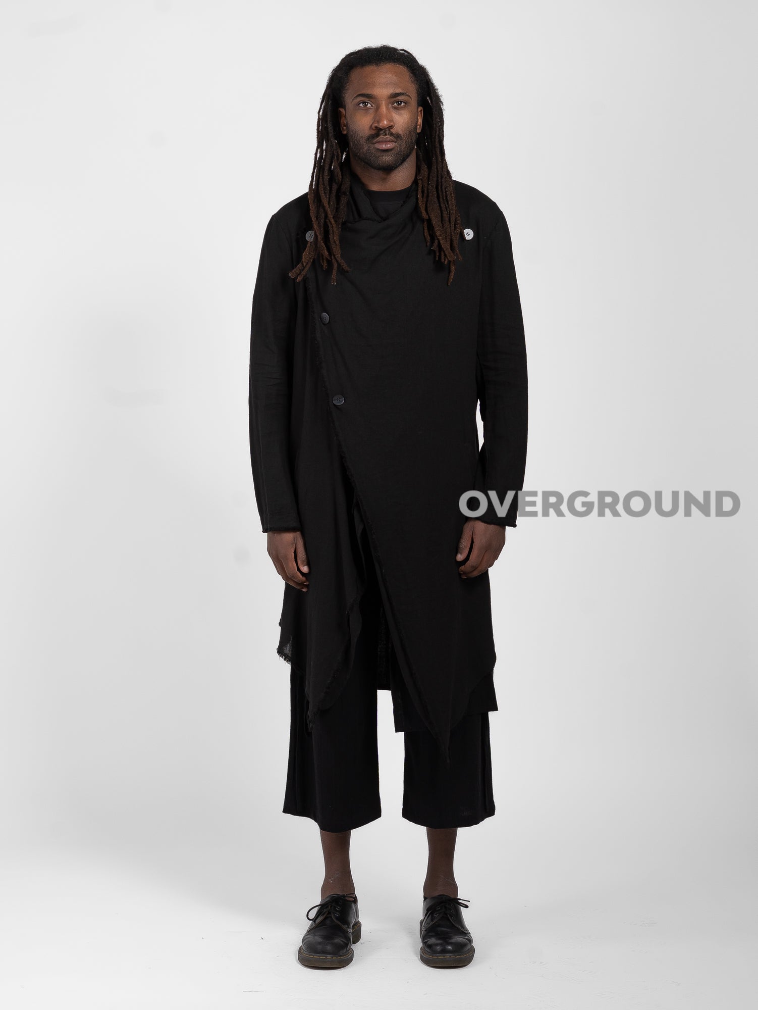 Spolverino sciallato tre bottoni laterali Z - OVERGROUND STORE 