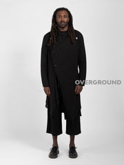 Spolverino sciallato tre bottoni laterali Z - OVERGROUND STORE 