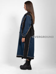 TRENCH JEANS DOPPIO PETTO SFRANGIATO
