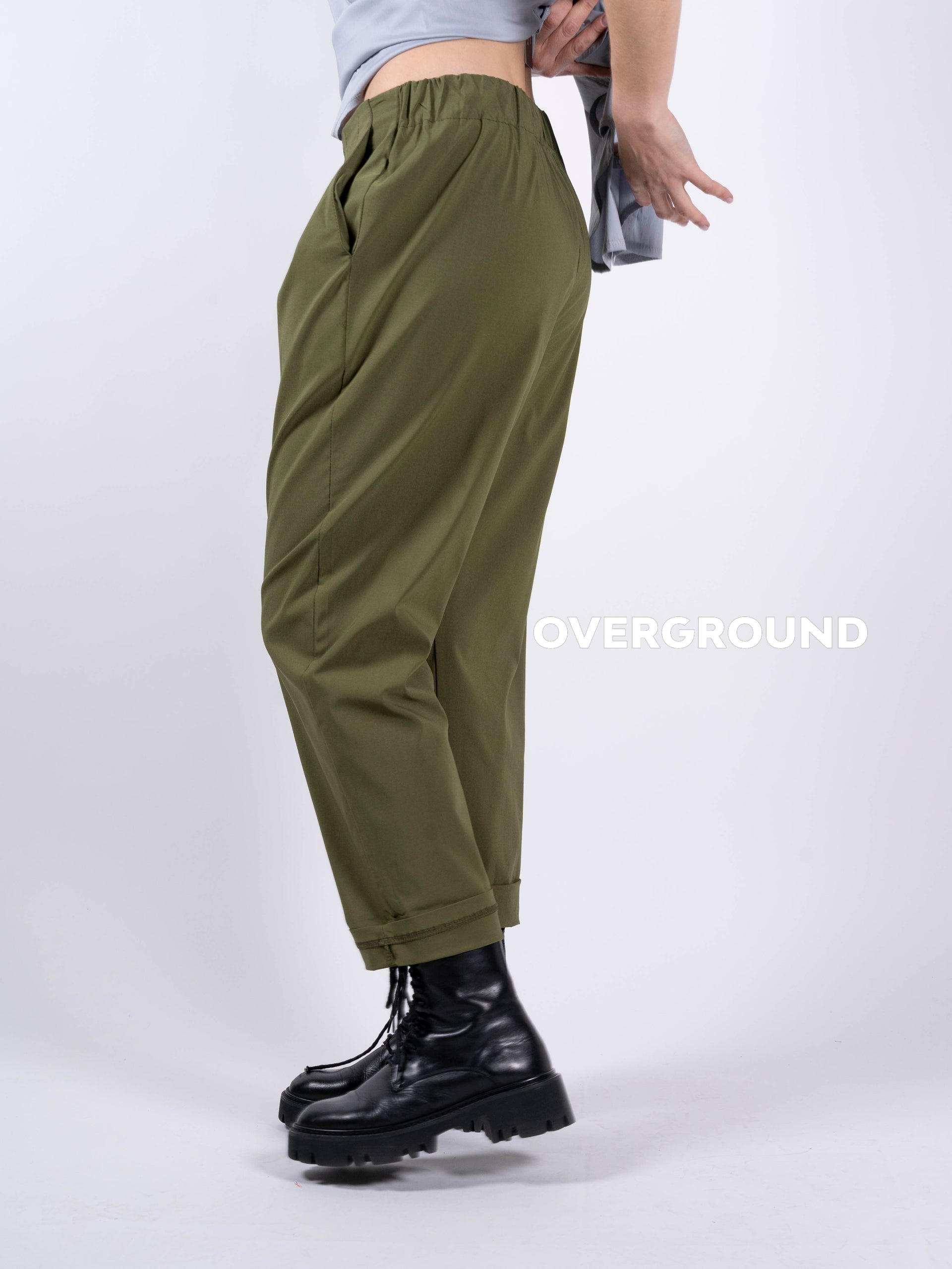 PANTALONE GAMBULE REGOLARE CON CUCITURE - OVERGROUND STORE 