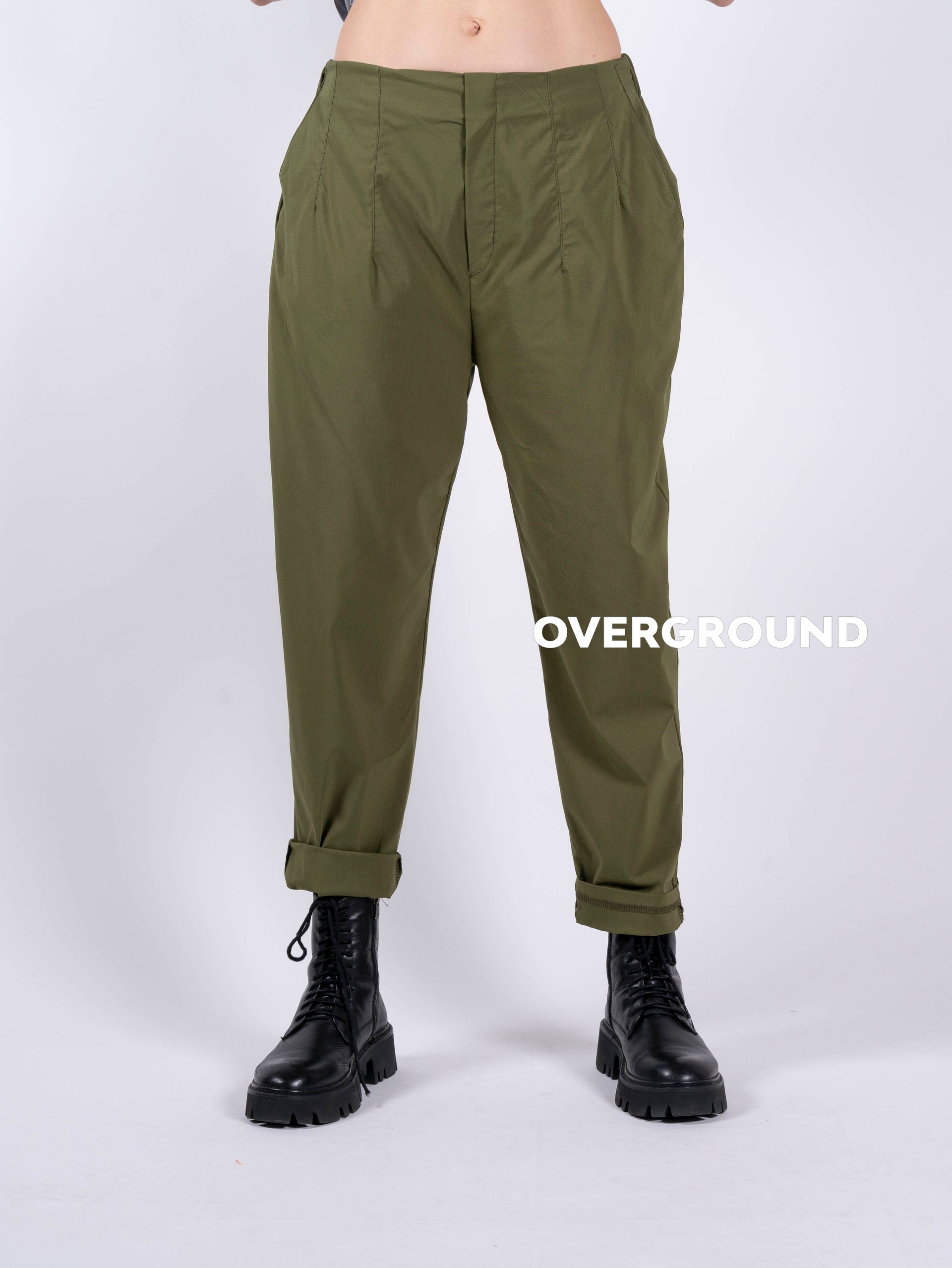 PANTALONE GAMBULE REGOLARE CON CUCITURE - OVERGROUND STORE 