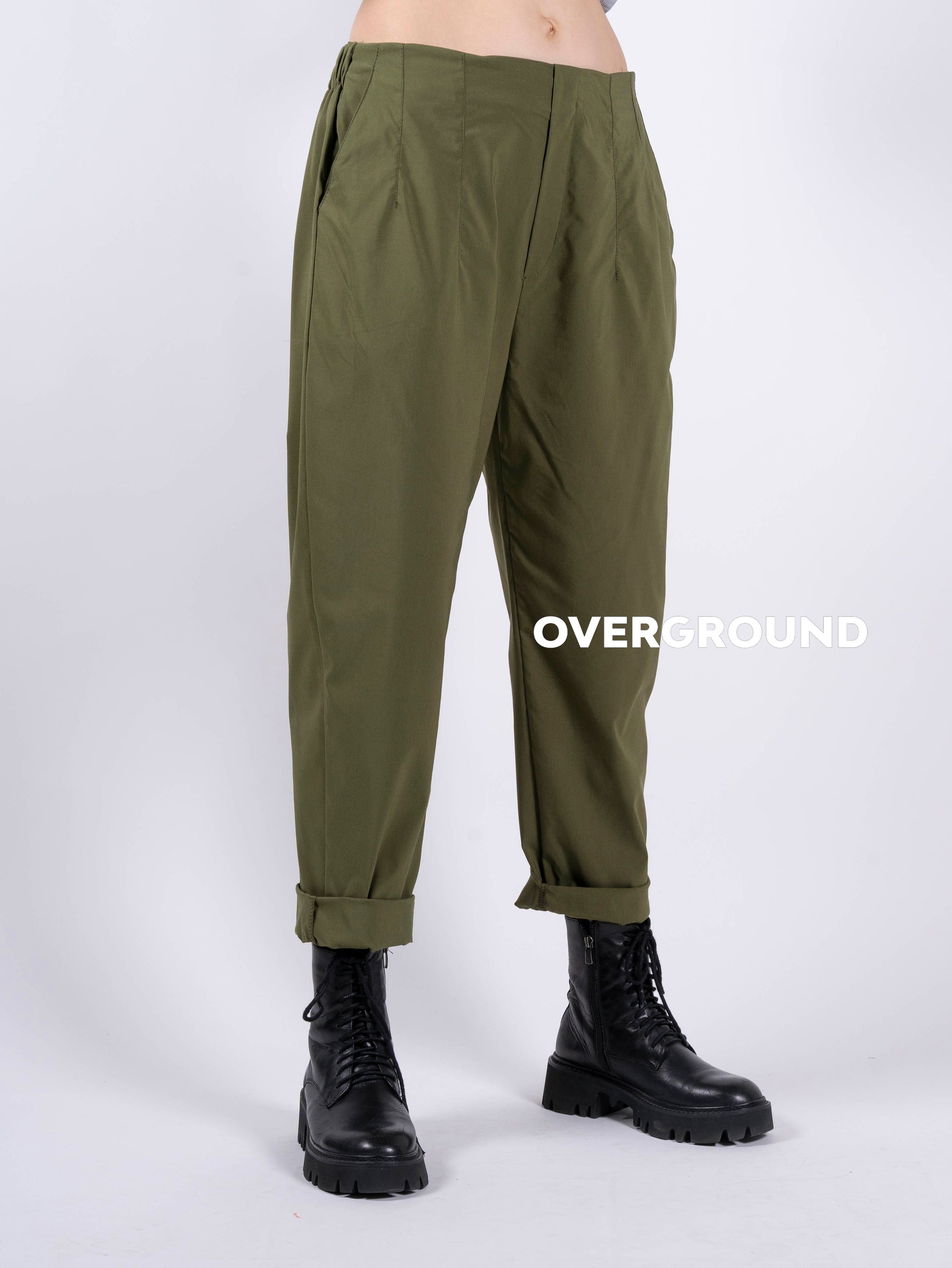 PANTALONE GAMBULE REGOLARE CON CUCITURE - OVERGROUND STORE 