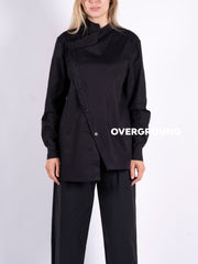 CAMICIA COLLO COREANA CON TASCHINO