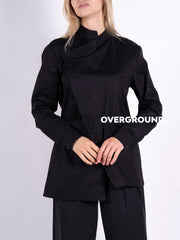 CAMICIA COLLO COREANA CON TASCHINO