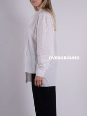CAMICIA COLLO COREANA CON ABBOTTONATURA CENTRALE