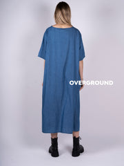 ABITO OVER JEANS BICOLORE
