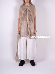 BLUSA OVER SMANICATA CON PUNTE LATERALI