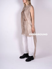 BLUSA OVER SMANICATA CON PUNTE LATERALI