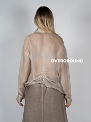 CAMICIA LUNGA OVER VELATA