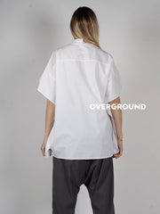 camicia collo coreana manica pipistrello