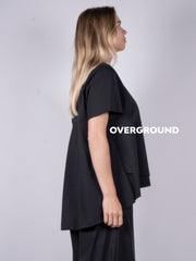 Sweater with ruffles on the front 