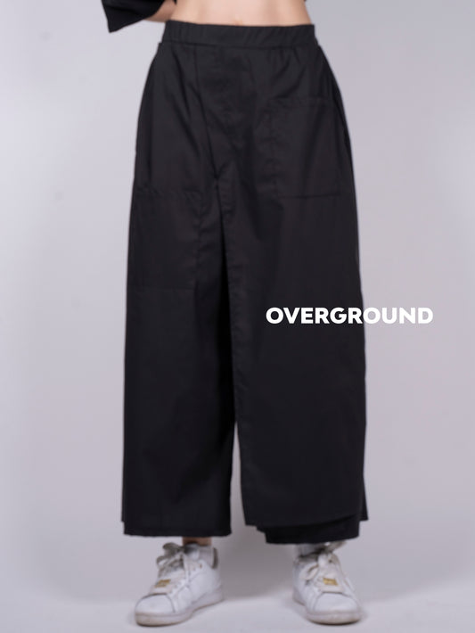 PANTALONE OVER CON PATTINA E TASCA DAVANTI