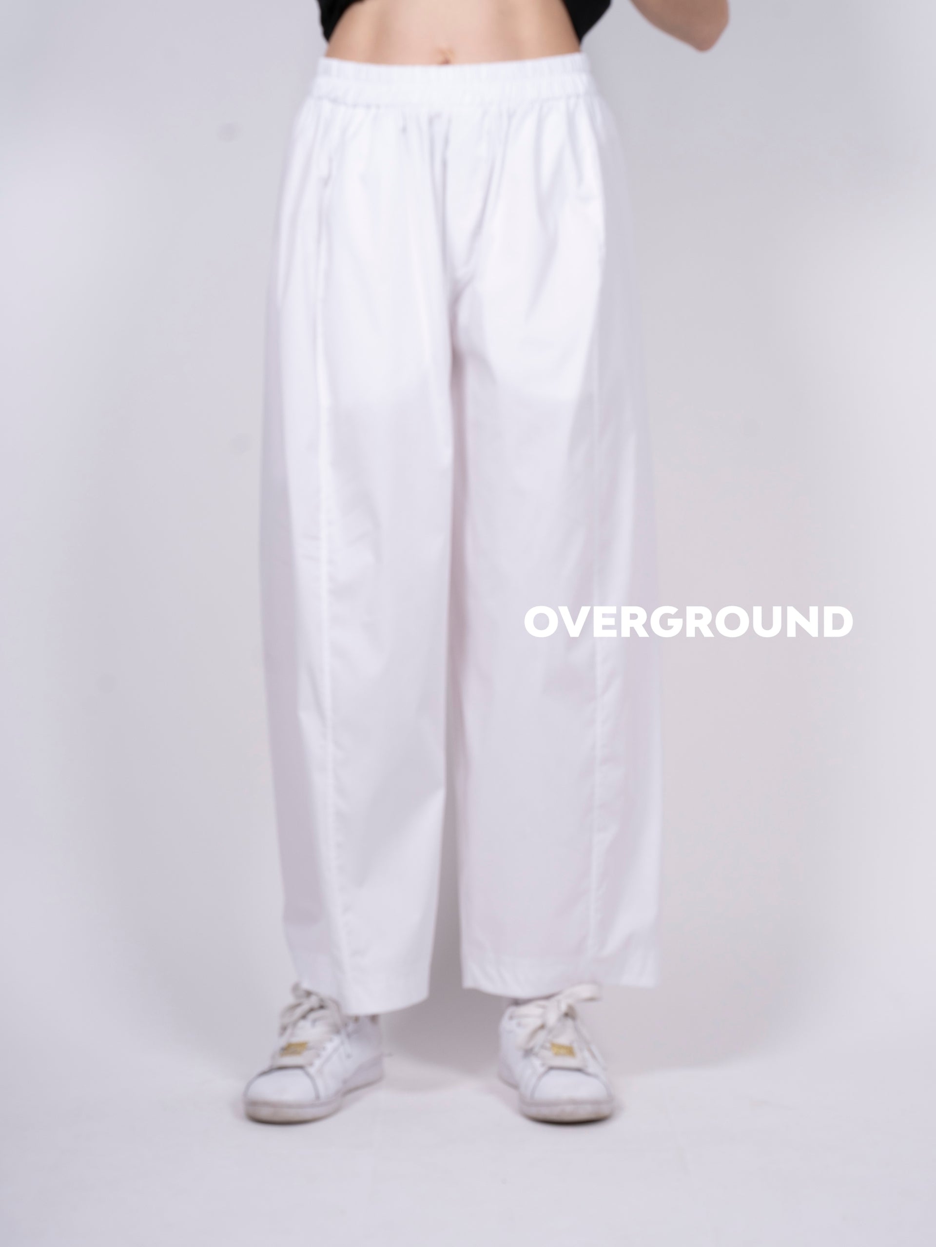 PANTALONE OVER CON GAMBULE LARGO