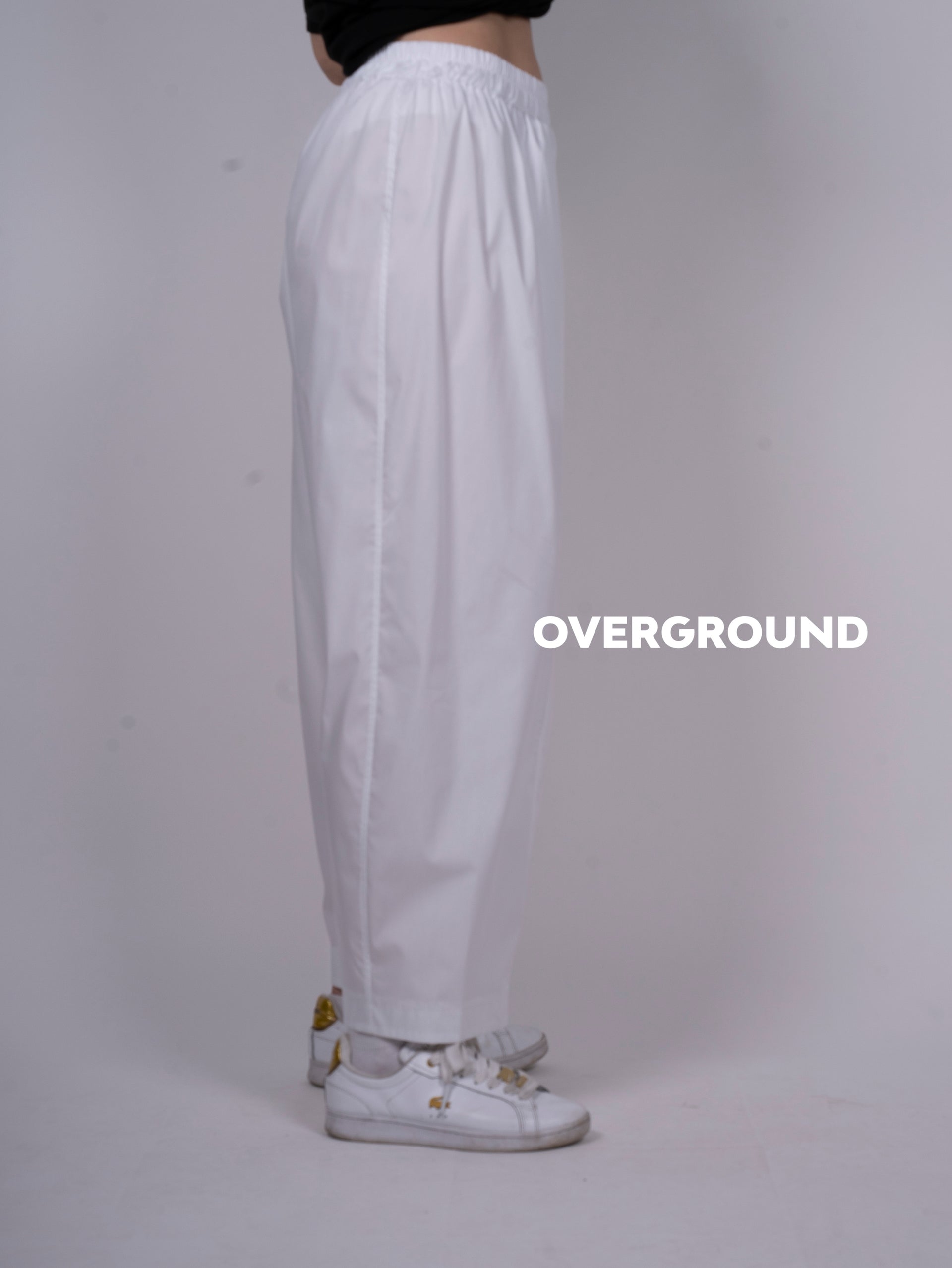 PANTALONE OVER CON GAMBULE LARGO