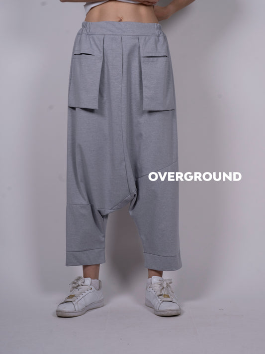PANTALONE CAVALLO BASSO CON TASCONI FRONTALI