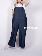 SALOPETTE JEANS CON TASCHE DIETRO