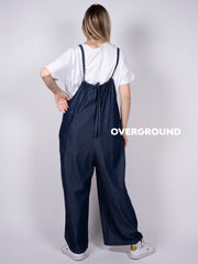 SALOPETTE JEANS CON TASCHE DIETRO