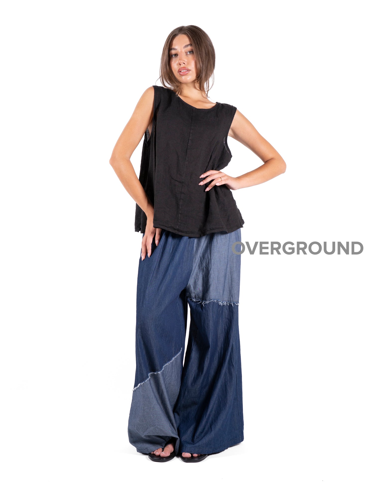 BLUSA SMANICATA LINO - OVERGROUND STORE 