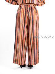 PANTALONE OVER GAMBULE LARGO RIGATO - OVERGROUND STORE 