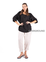 PANTALONE SUPER OVER LINO - OVERGROUND STORE 