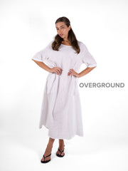 Abito in lino con tasche laterali - OVERGROUND STORE 