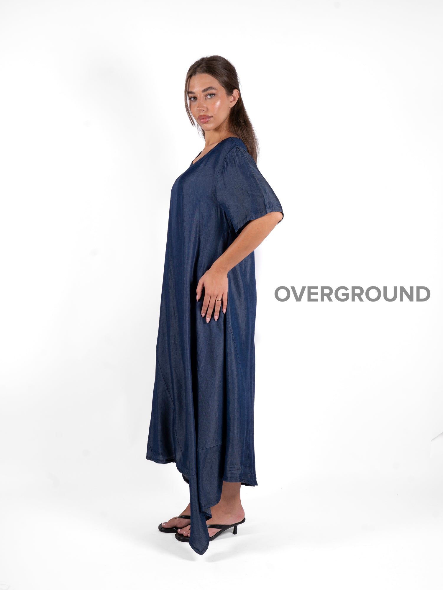 ABITO LUNGO OVER CON TASCHE LATERALI - OVERGROUND STORE 