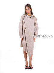 Spolverino sciallato tre bottoni laterali - OVERGROUND STORE 