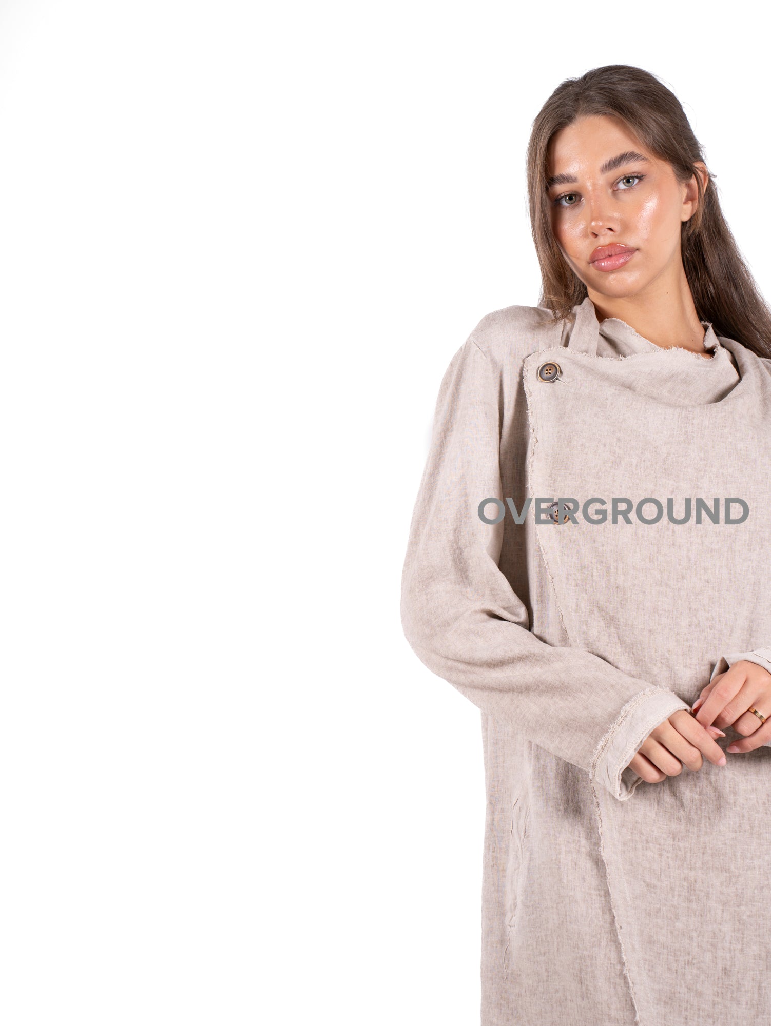 Spolverino sciallato tre bottoni laterali - OVERGROUND STORE 