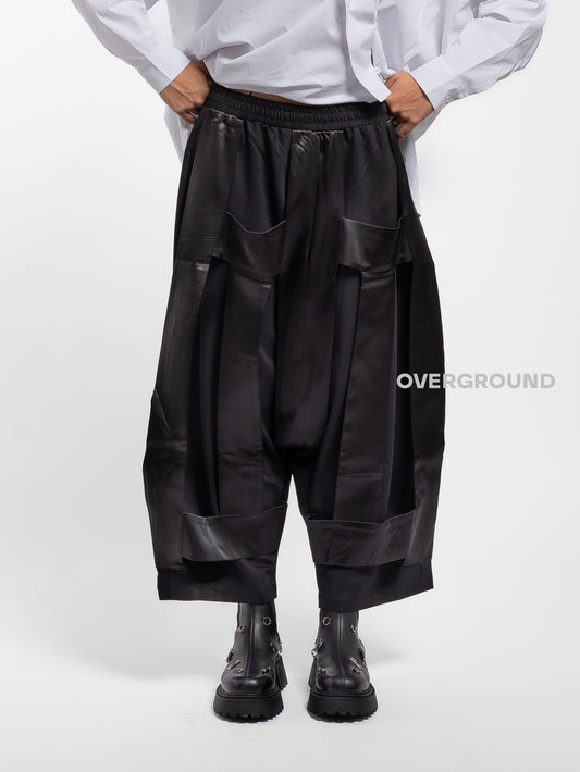 PANTALONE CAVALLO BASSO CON FASCE DAVANTI - OVERGROUND STORE 
