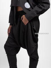 PANTALONE CAVALLO BASSO CON CERNIERE LATERALI - OVERGROUND STORE 