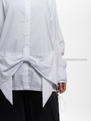 CAMICIA OVER CON RIPRESA A FIOCCO DAVANTI - OVERGROUND STORE 