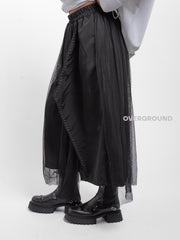 PANTALONE OVER CON BALZE E TULLE - OVERGROUND STORE 