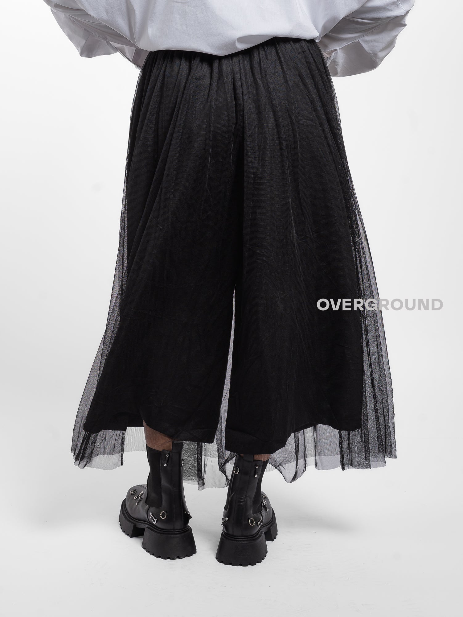 PANTALONE OVER CON BALZE E TULLE - OVERGROUND STORE 