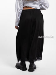 PANTALONE OVER CON BALZA RICAMATA - OVERGROUND STORE 