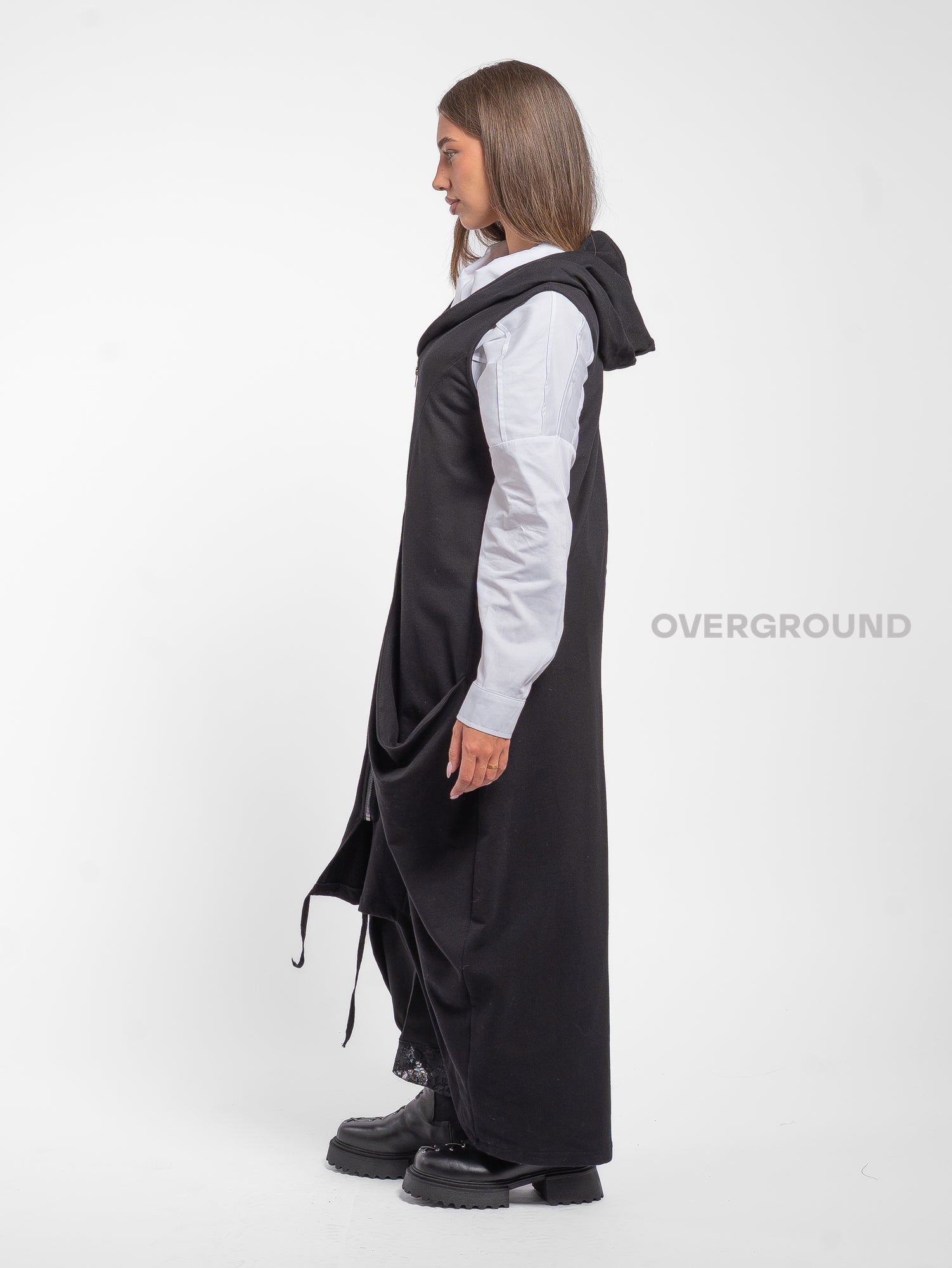 FELPA SMANICATA CON TASCONI DAVANTI - OVERGROUND STORE 