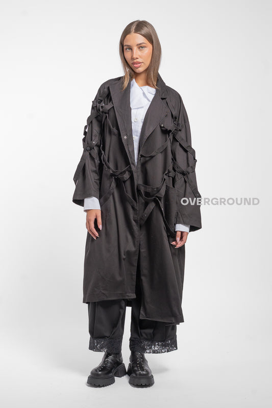 SPOLVERINO LUNGO OVER CON LACCI INTRECCIATI - OVERGROUND STORE 