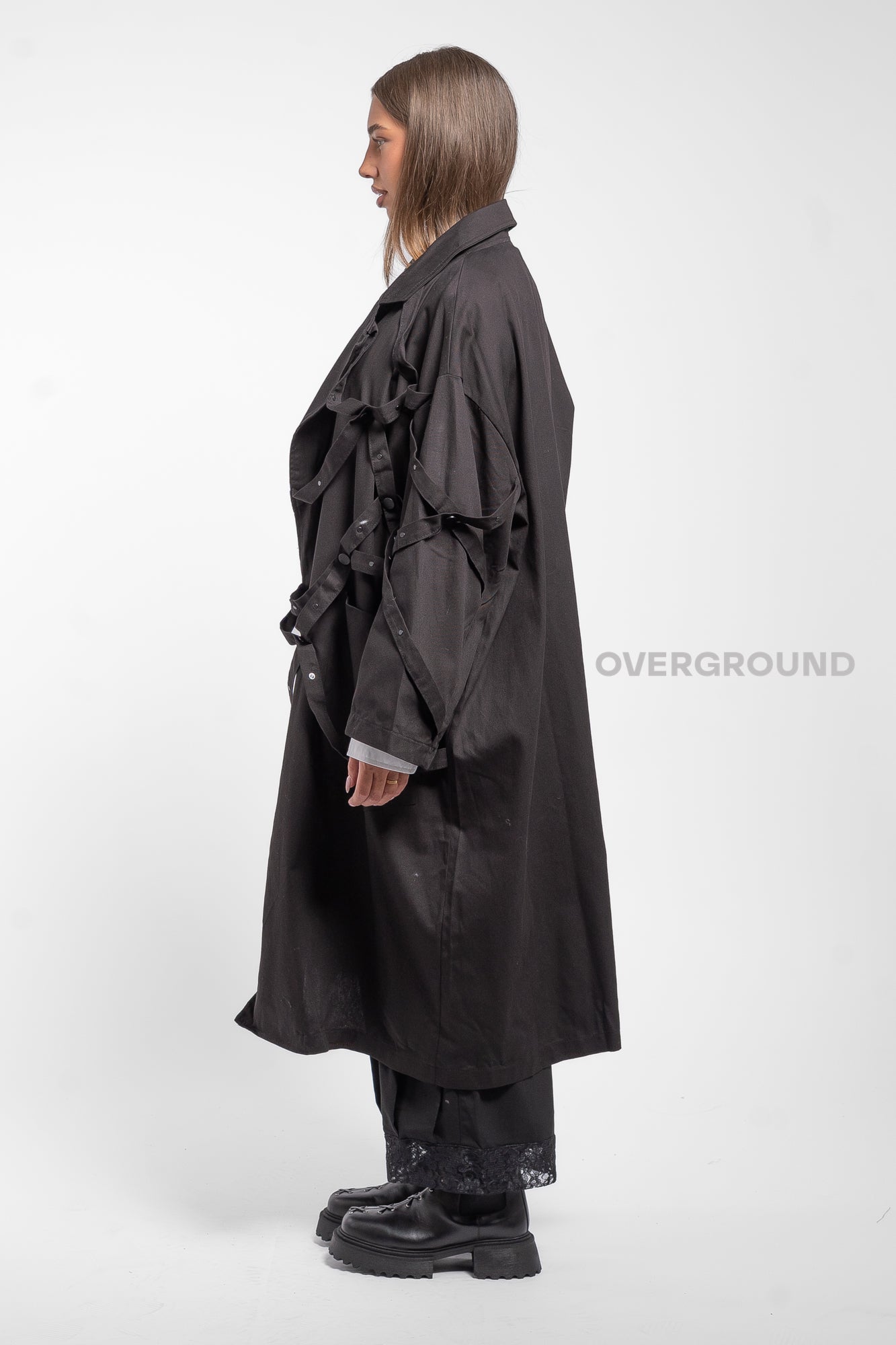 SPOLVERINO LUNGO OVER CON LACCI INTRECCIATI - OVERGROUND STORE 