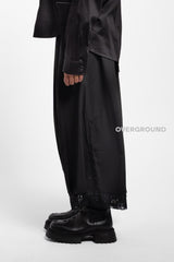 PANTALONE OVER CON BALZA RICAMATA - OVERGROUND STORE 