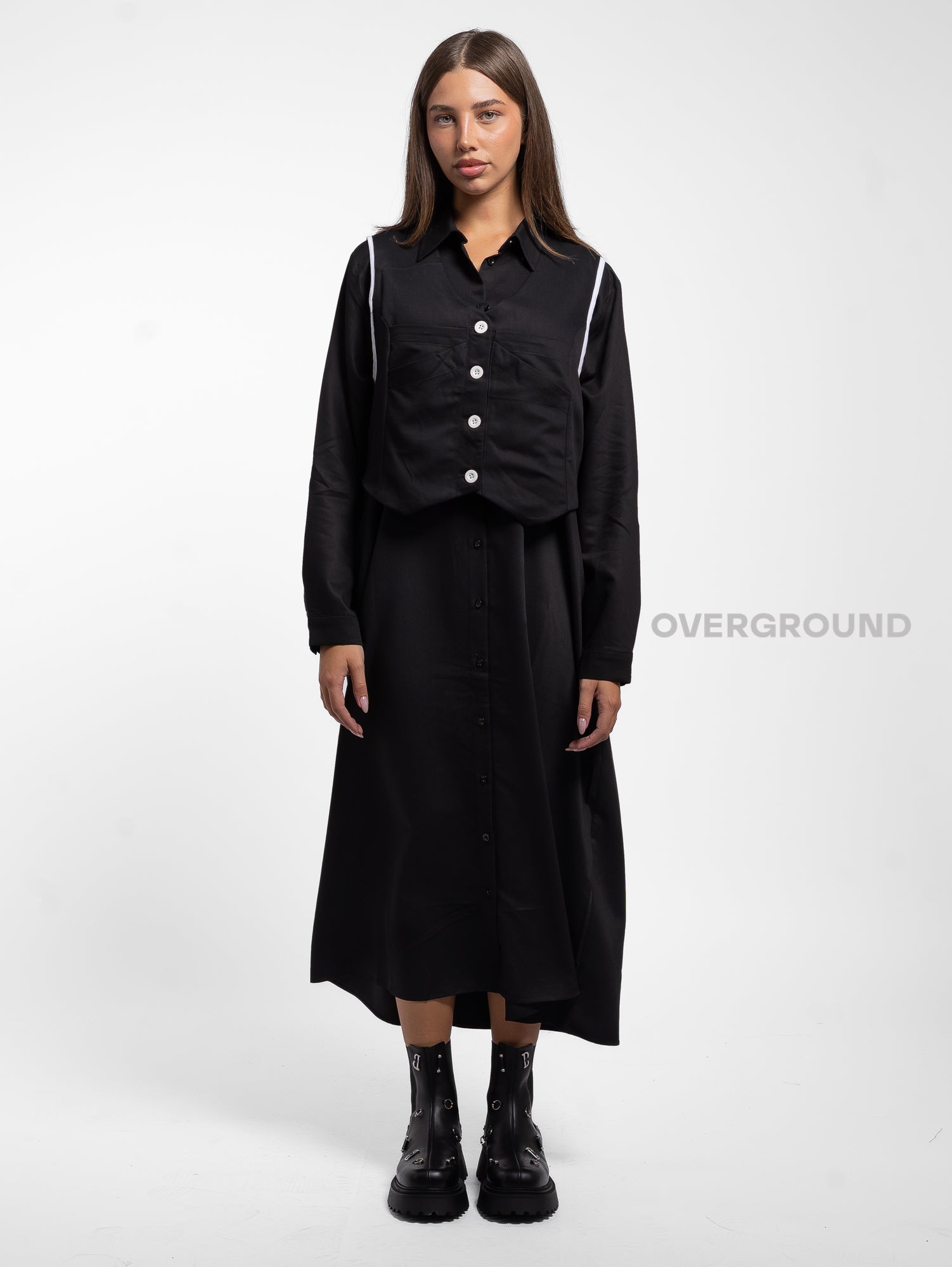 ABITO OVER LUNGO CON GILET - OVERGROUND STORE 