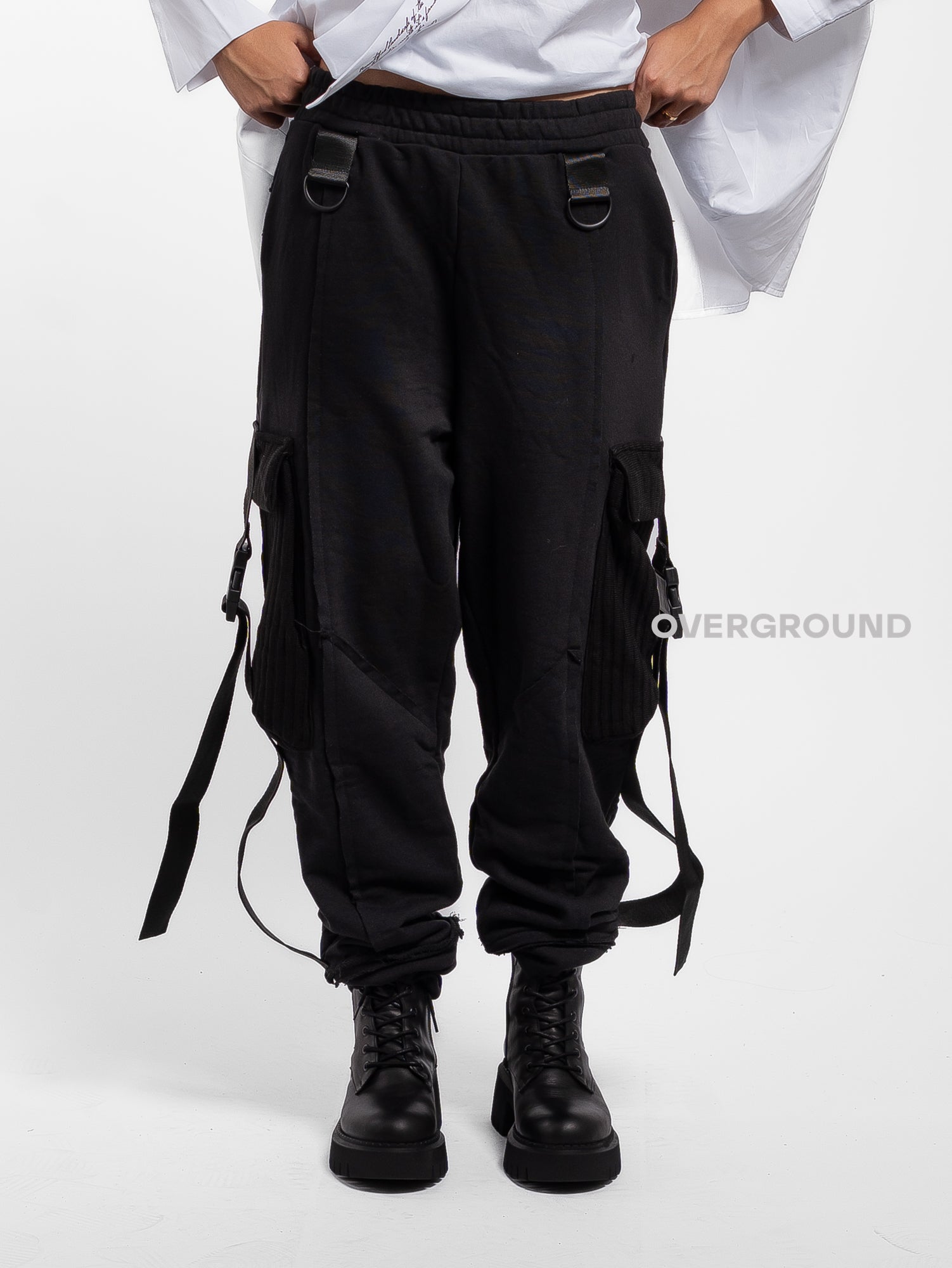 PANTALONE OVER CON GANCI LATERALI - OVERGROUND STORE 