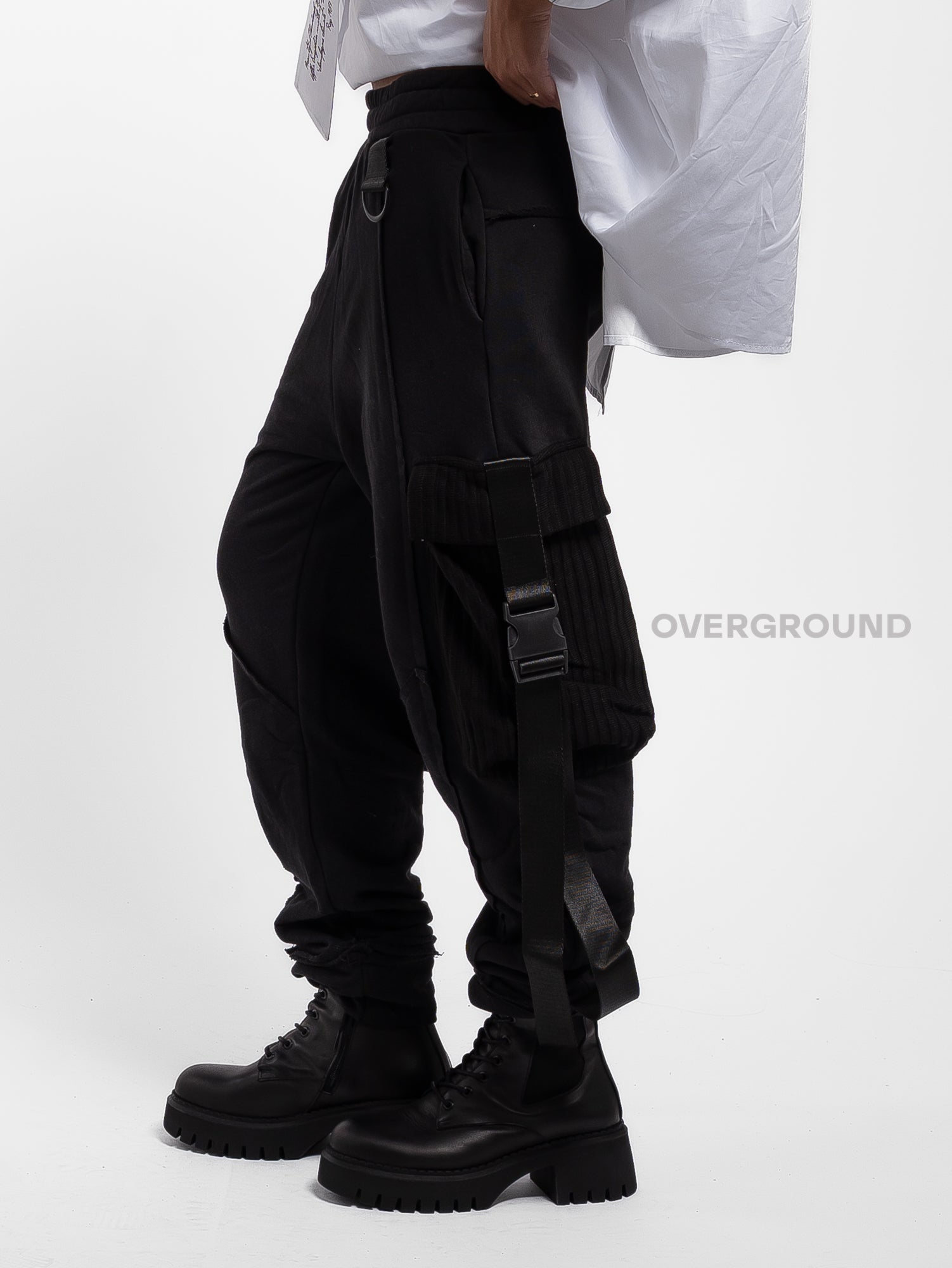 PANTALONE OVER CON GANCI LATERALI - OVERGROUND STORE 